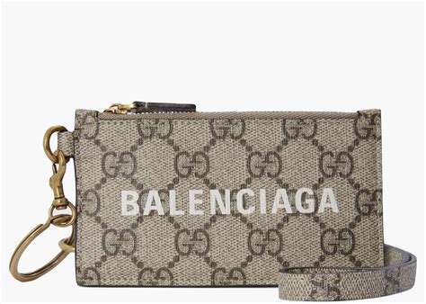 gucci x balenciaga the hacker project card case with strap|Gucci Balenciaga hack.